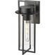 Russell 1 Light 14 inch Powder Coated Black Outdoor Wall Sconce